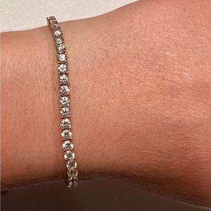 Tennis Bracelet 14K Gold and Stone